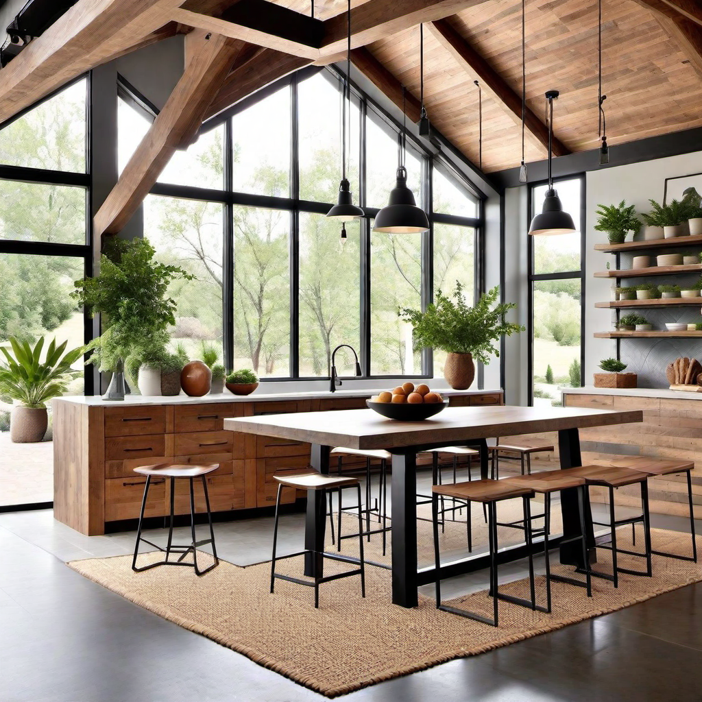 Bringing Nature Indoors in Industrial Farmhouse Decor