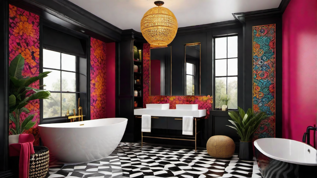 Chic Contrast: Dramatic Black and Bright Colors