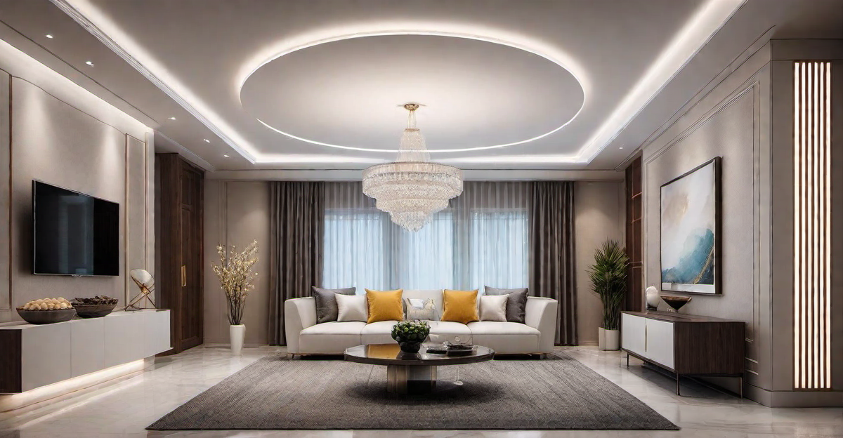 Timeless Beauty: Classic Gypsum Board False Ceiling Design