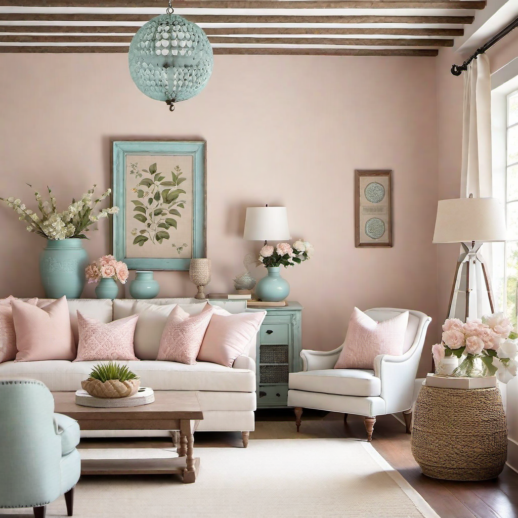 French Country Cottage: Soft Pastels and Vintage Finds