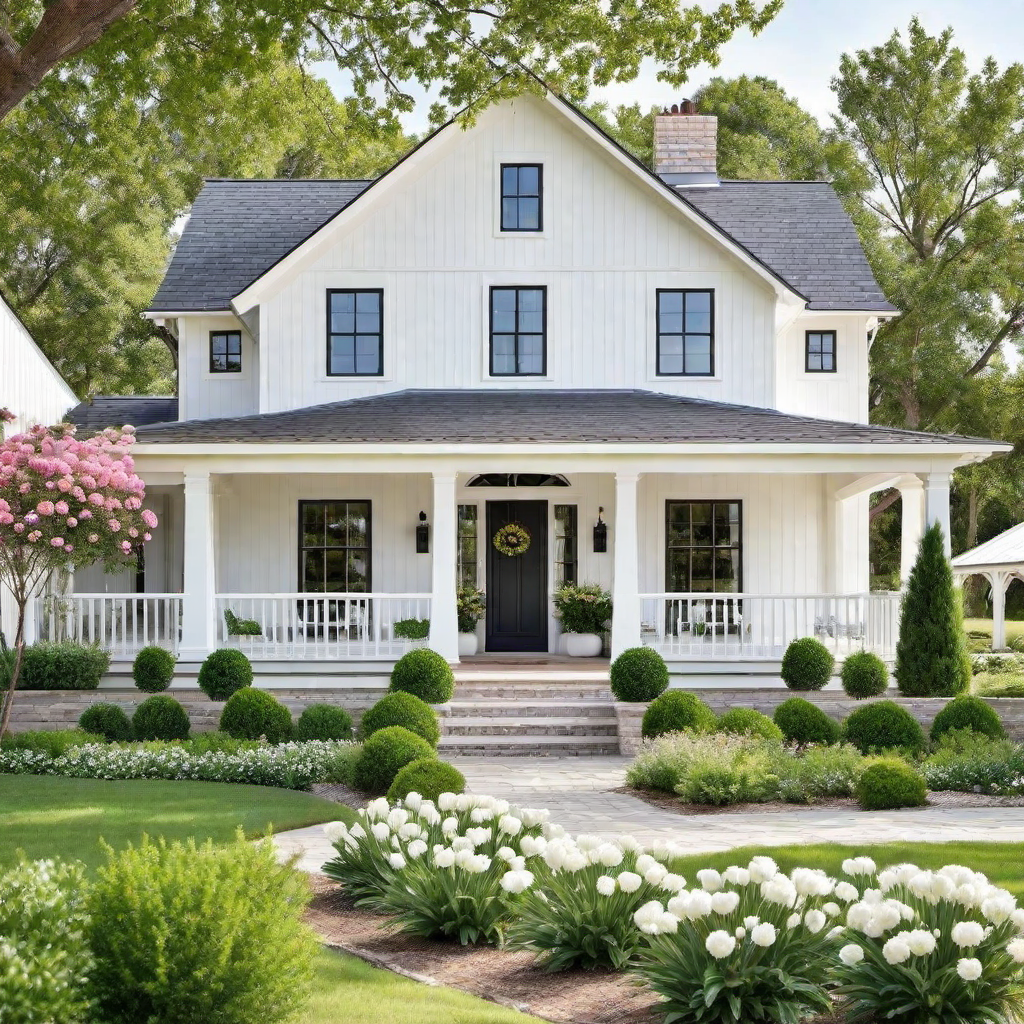 Bright and Cheerful Farmhouse in Pastel Colors