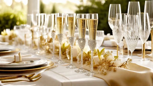 How To Display Champagne Flutes