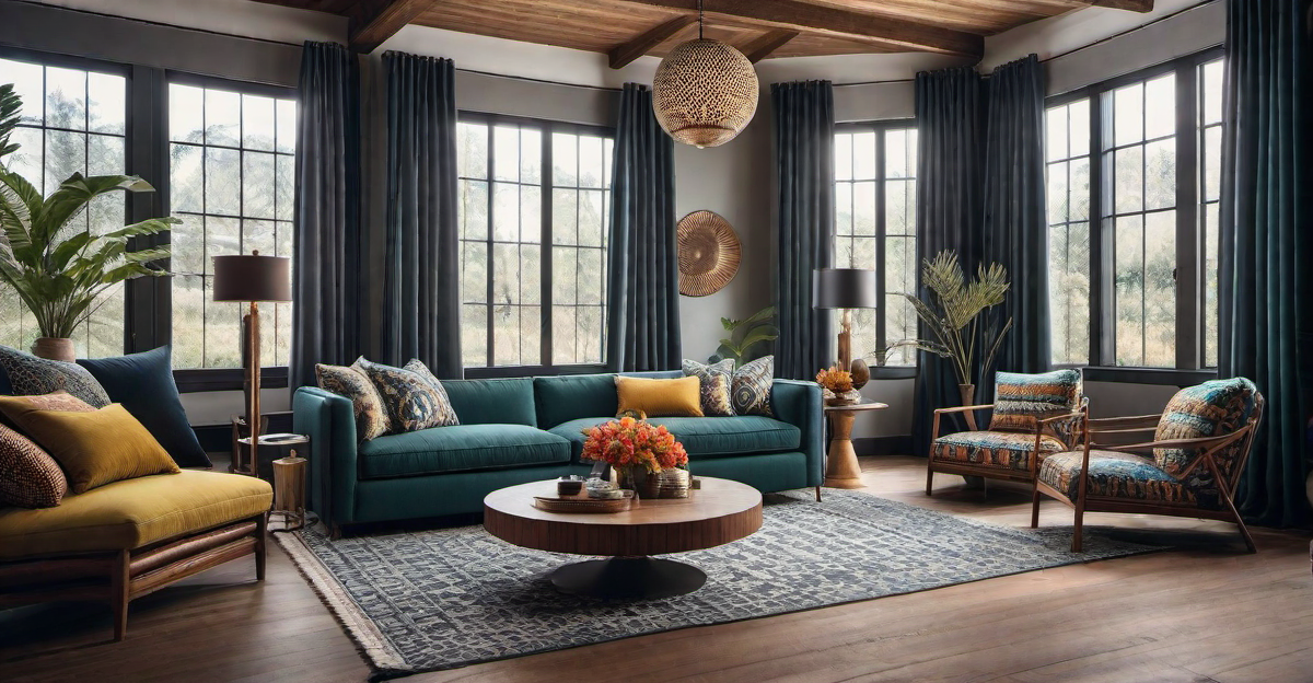 Funky Patterns: Textiles and Prints in Bohemian Bungalow Interiors