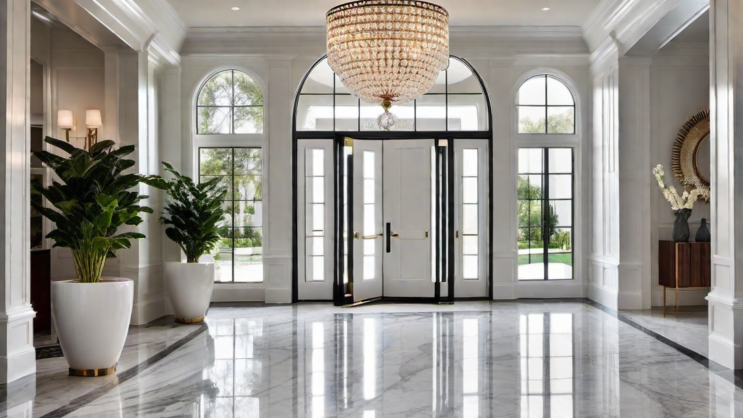 Transitional Sparkle: Blending Lustrous and Matte Finishes in Entryways