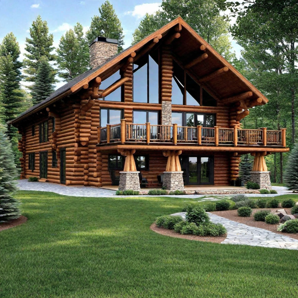 Classic Look: Traditional Log Cabin Exterior Design