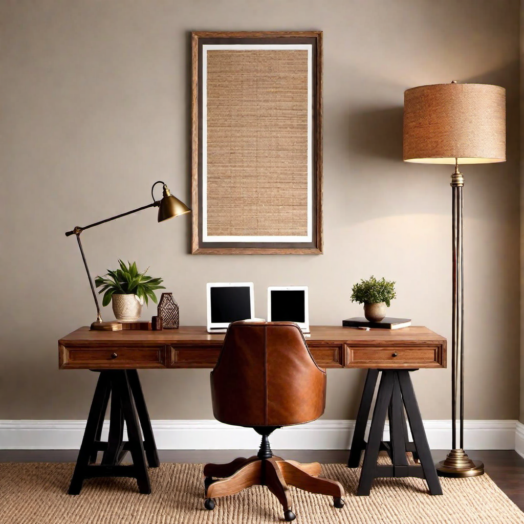 Rustic Elegance: Adding Warmth to Your Cozy Home Office