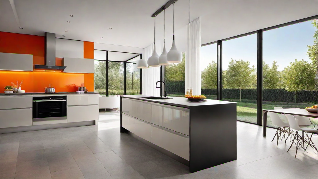 Fiery Orange: Warm and Inviting Backsplash for the Kitchen