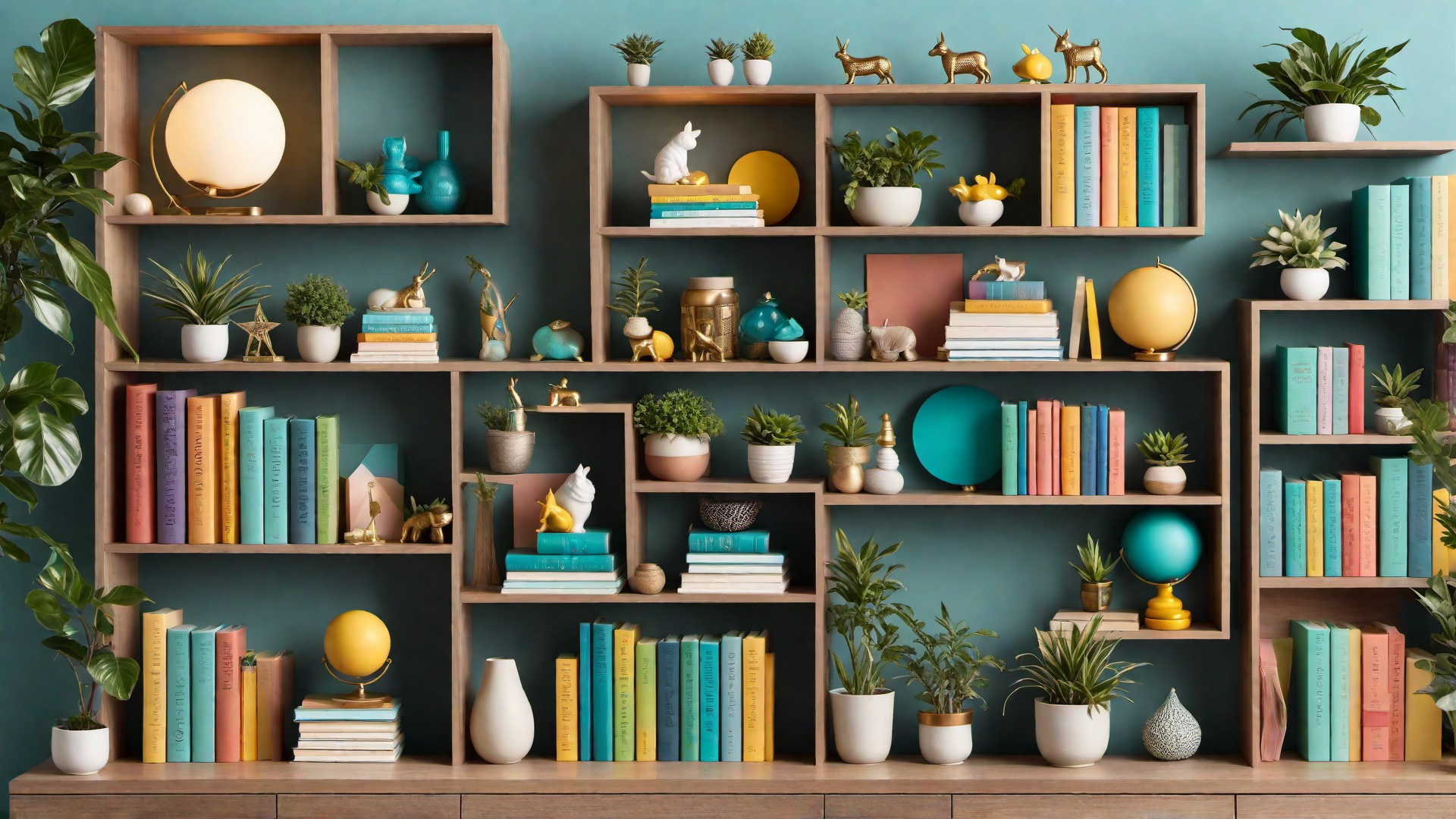 Whimsical Bookshelf Decor for a Creative Display