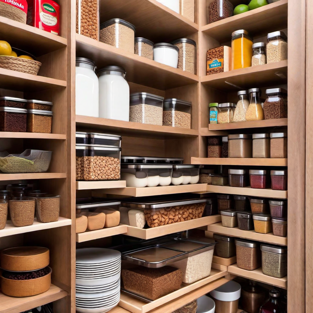 Tiered Tray Display: Stylish Organization for Pantry Goods