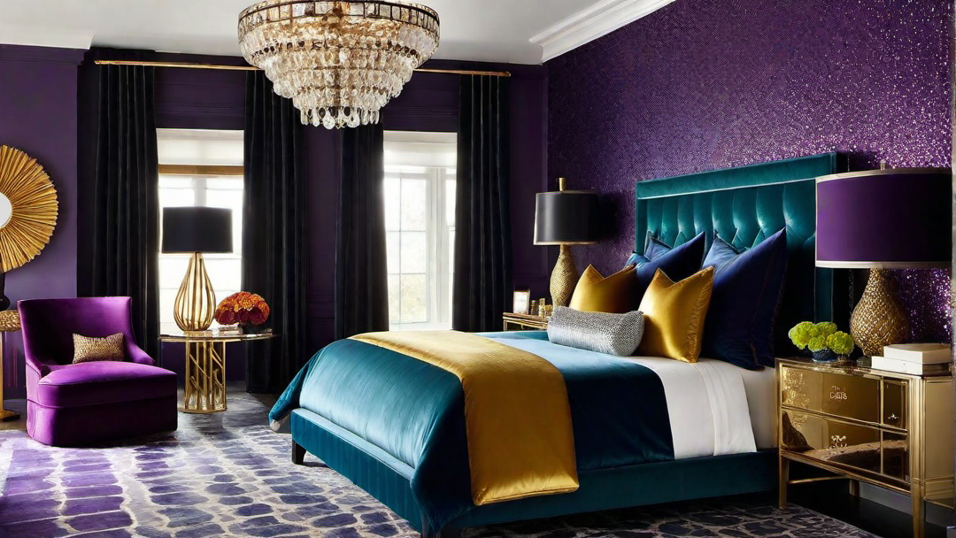 Glamorous Escape: Incorporating Metallics and Shimmering Colors