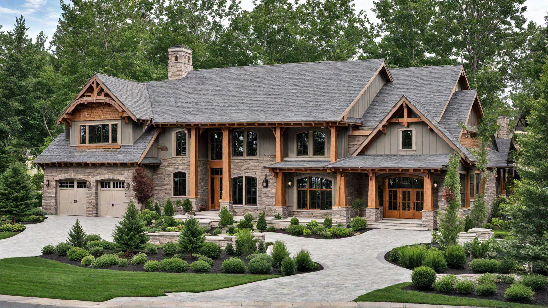 Symmetrical Design: Balance in Craftsman Home Exterior Architecture