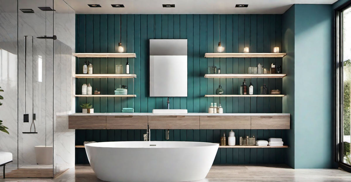 Chromatic Floating Shelves: Organizing in Style