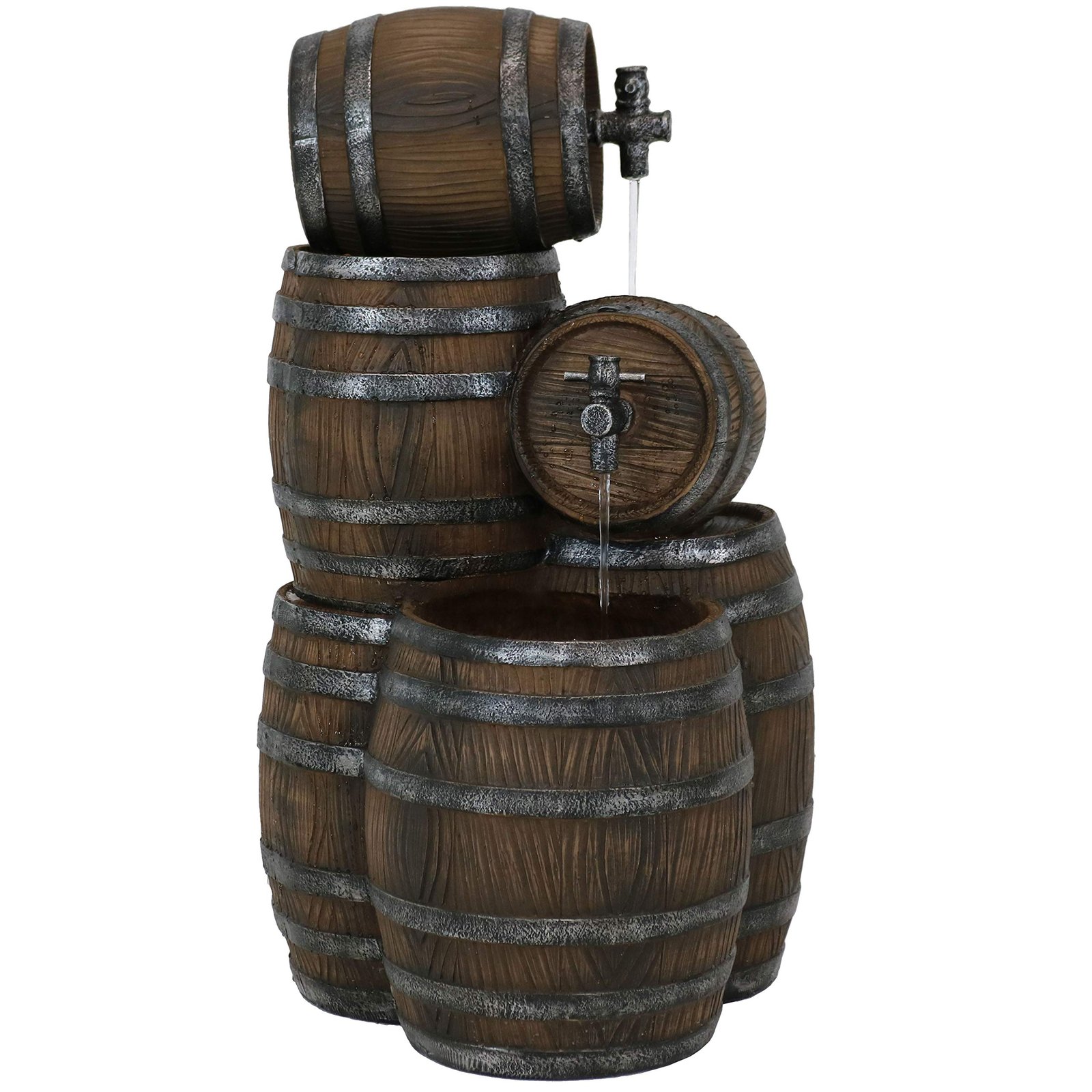 Sunnydaze Whiskey Barrel Fountain