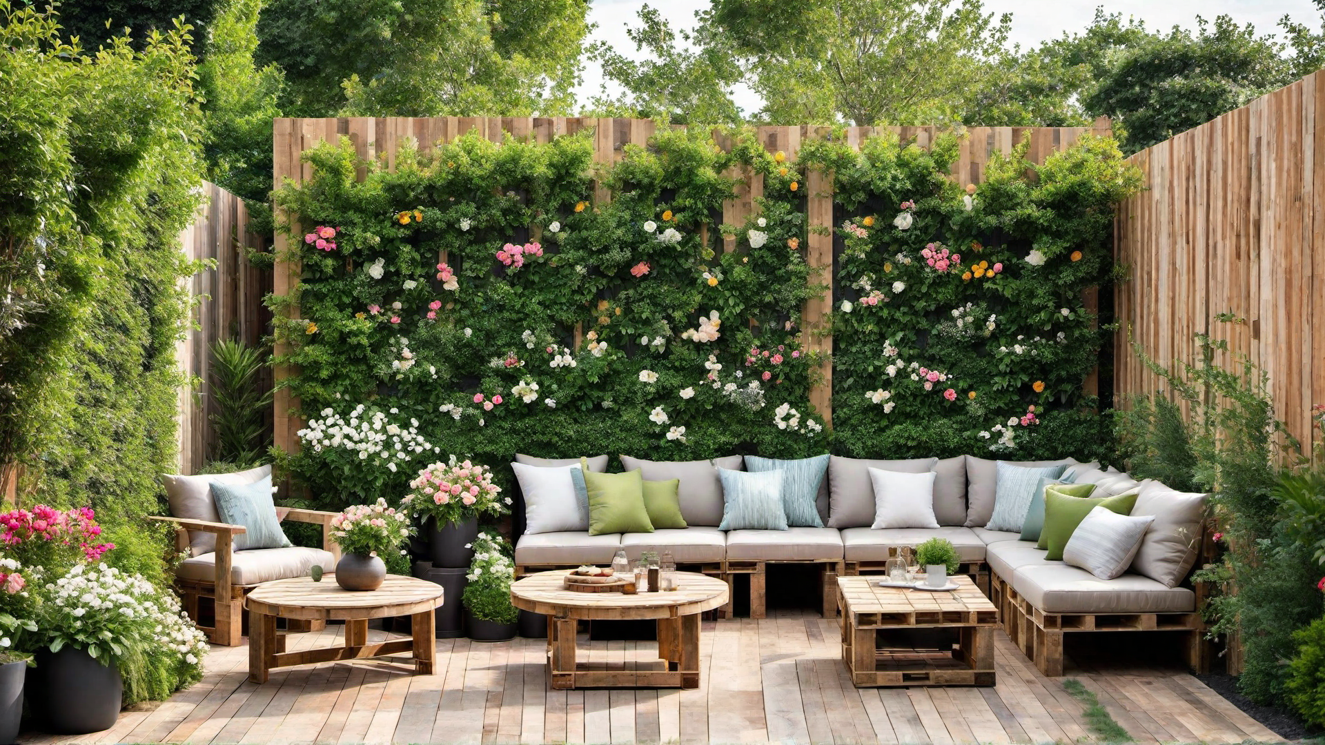 Pallet Fence for Added Privacy