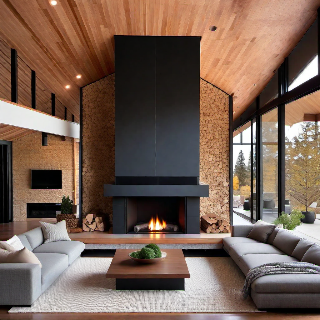 Cozy Elegance: Fireplace as the Centerpiece