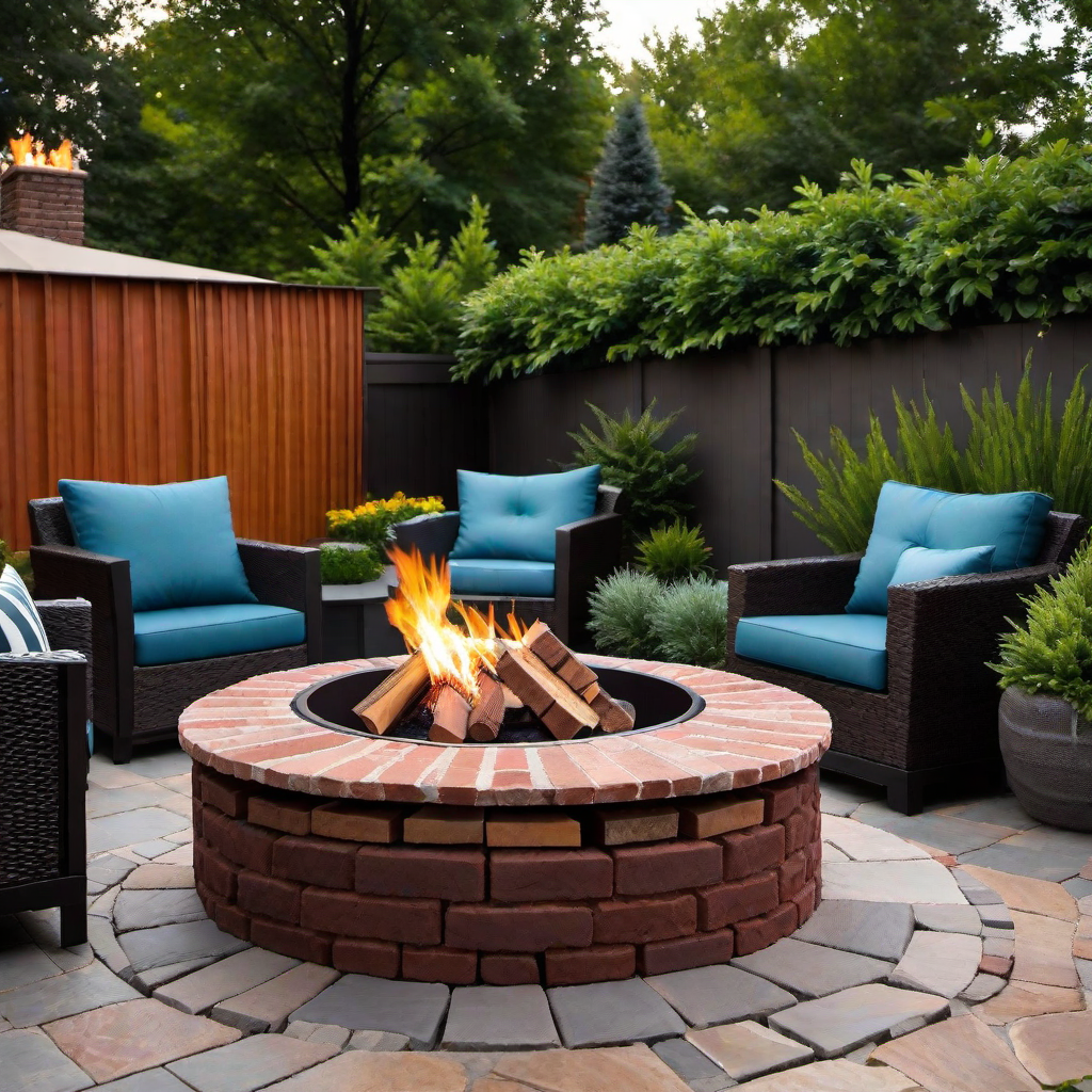 Circular Brick Fire Pit: Classic Design for a Timeless Look
