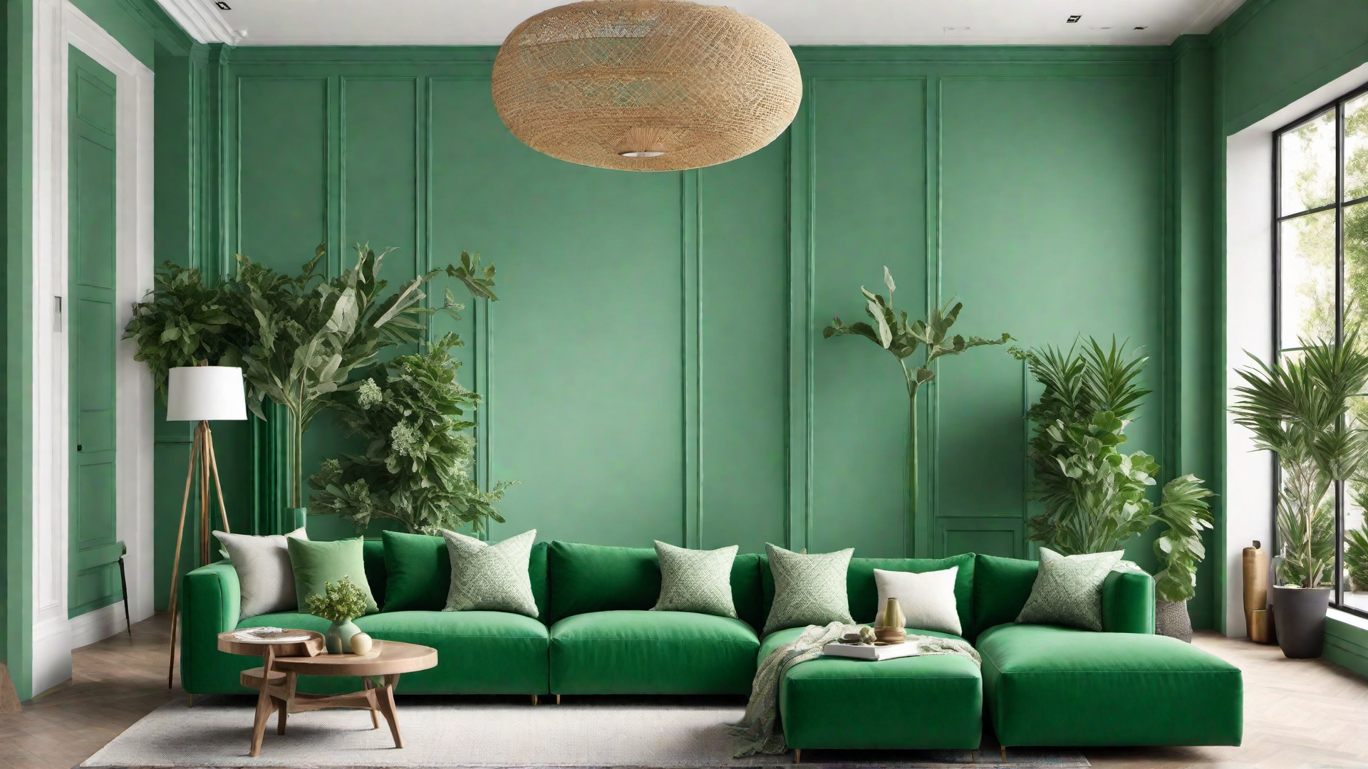 Harmonious Hues: Green Home Interior Color Palette