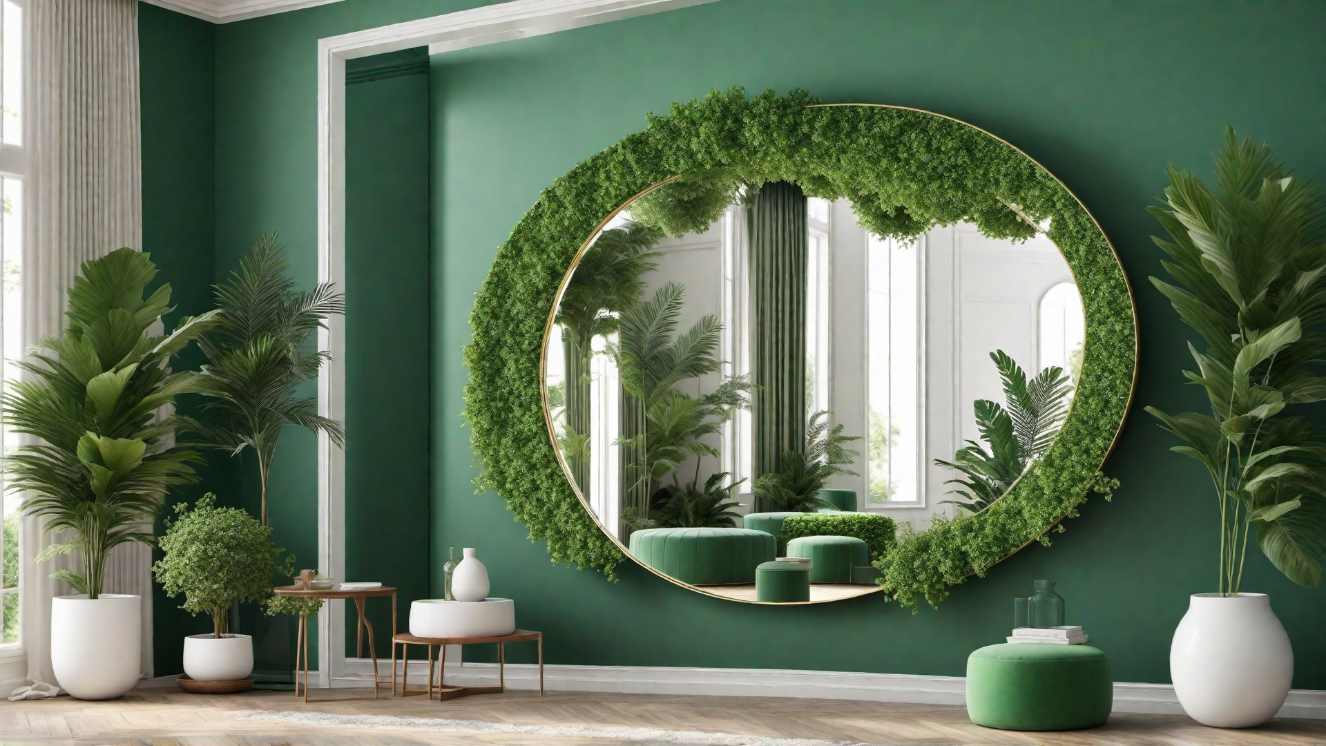 Green Reflections: Mirror Installations to Reflect Greenery Indoors