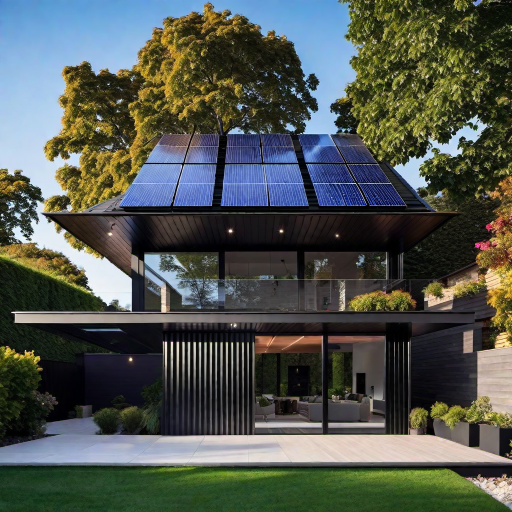 Solar Power: Modern Solar House Exterior