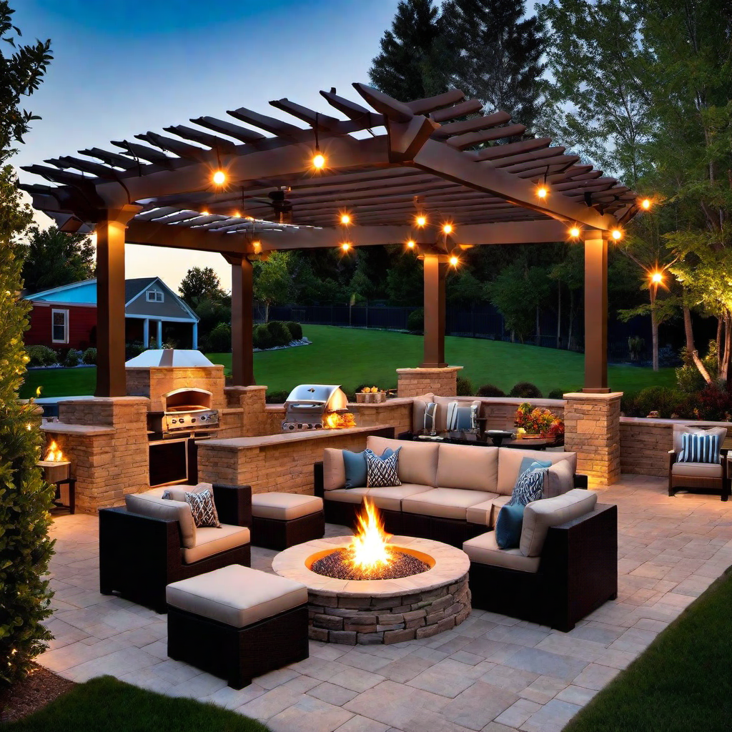 Pergola Patio Fire Pit: Creating a Stylish and Functional Area