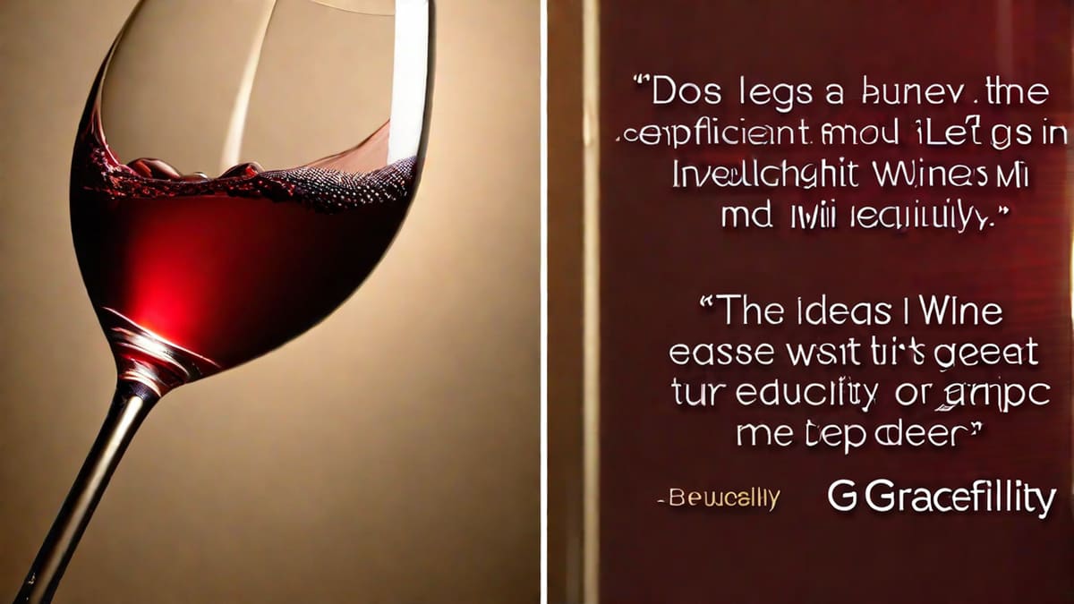 Does Wine Have Legs