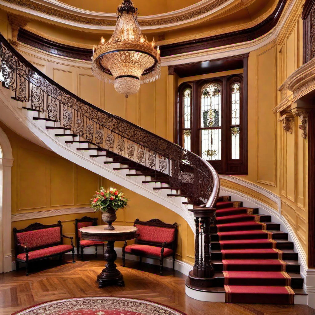 Victorian Era Staircases: Graceful Entrances