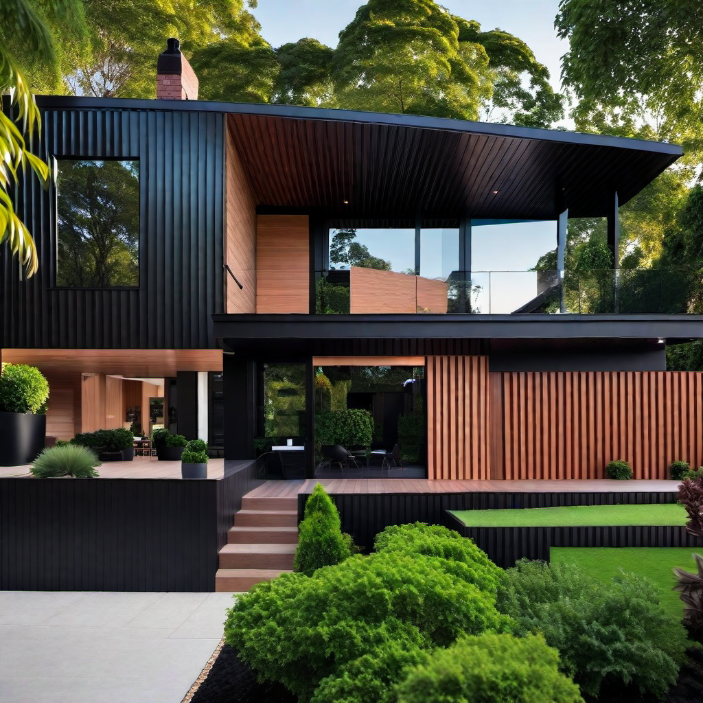 Black and Cedar Dream Homes: Inspiring Exterior Designs