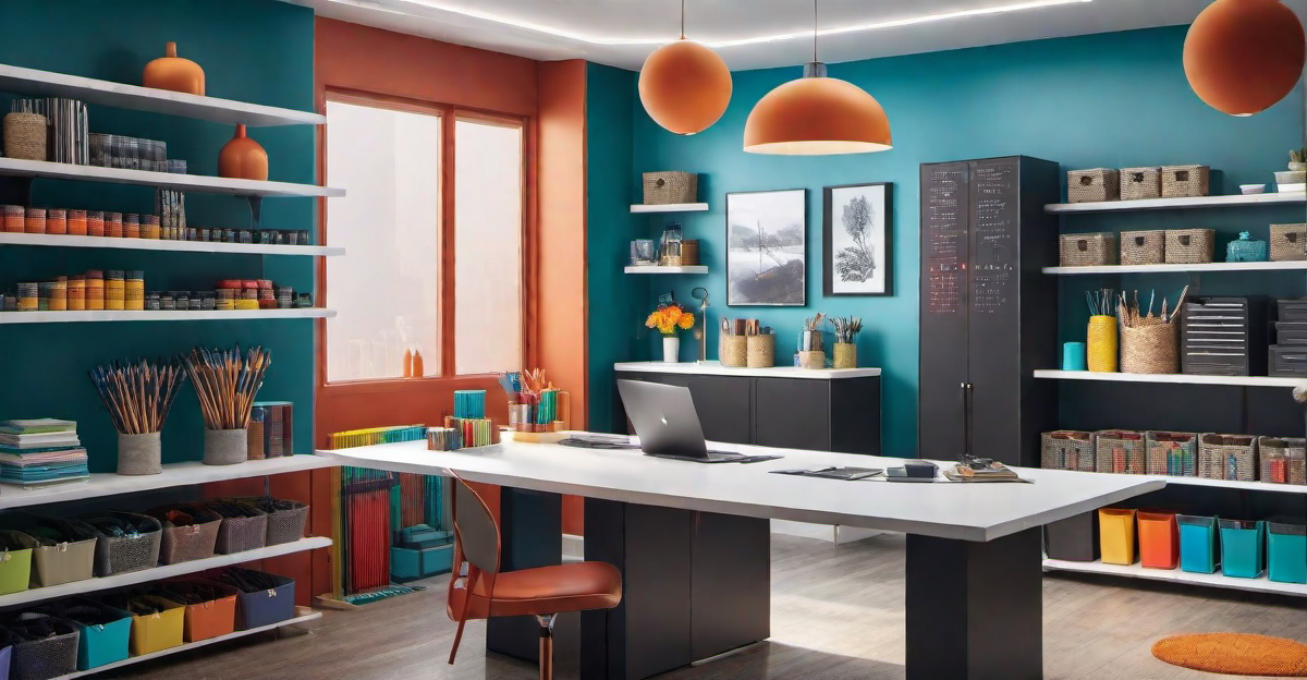 Colorful Craft Room: Creative Spaces for Art and Creativity