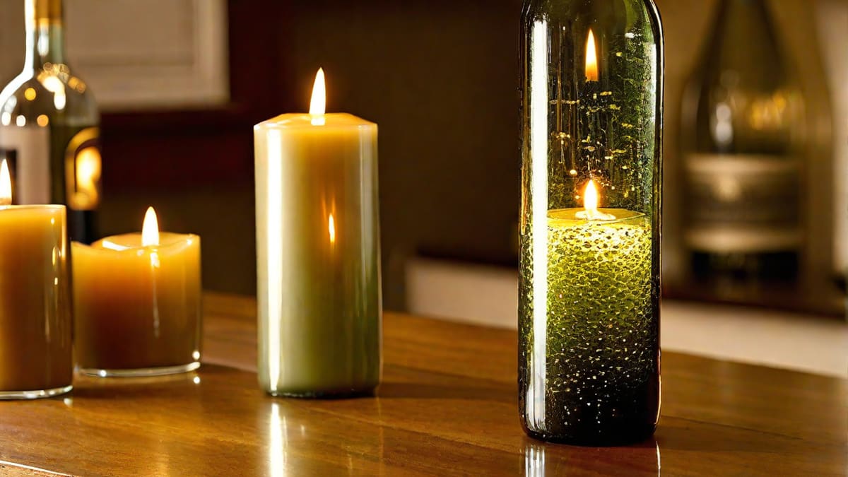 How To Make Wine Bottle Candles