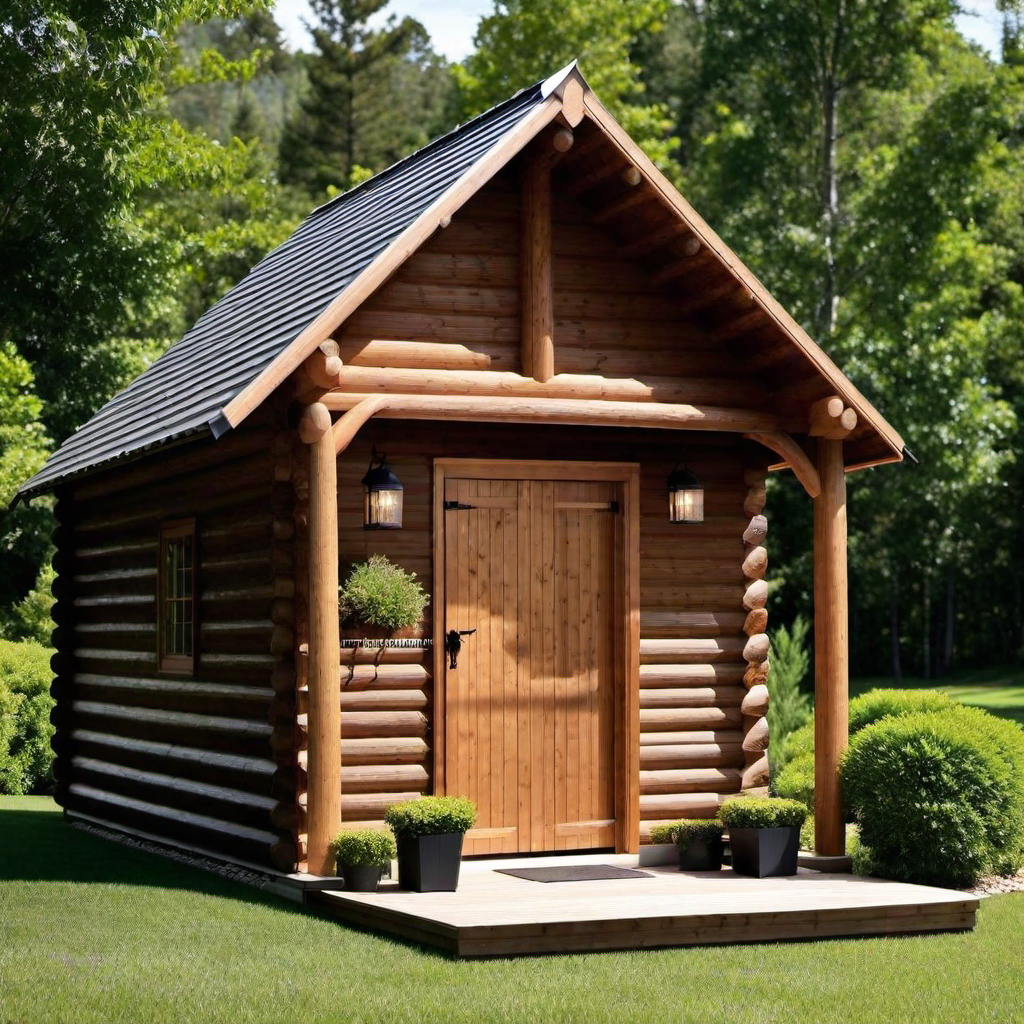 Log Cabin Exterior Storage: Sheds and Outbuildings