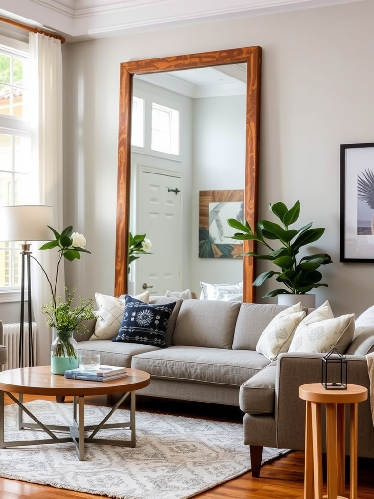 Rustic Oversized Floor Mirror