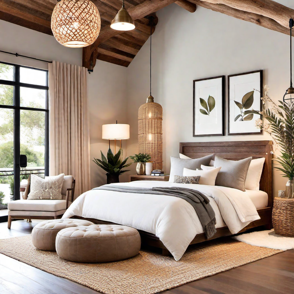 Rustic Retreat: Wooden Accents with Neutral Tones
