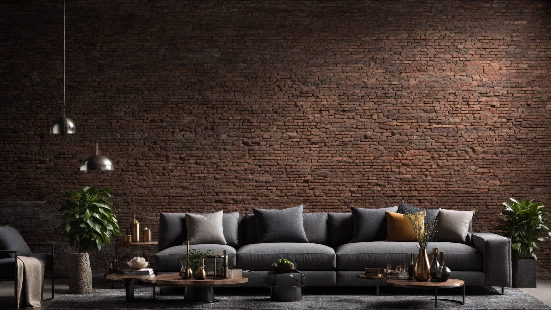 Industrial Edge: Exposed Brick and Metal Accents