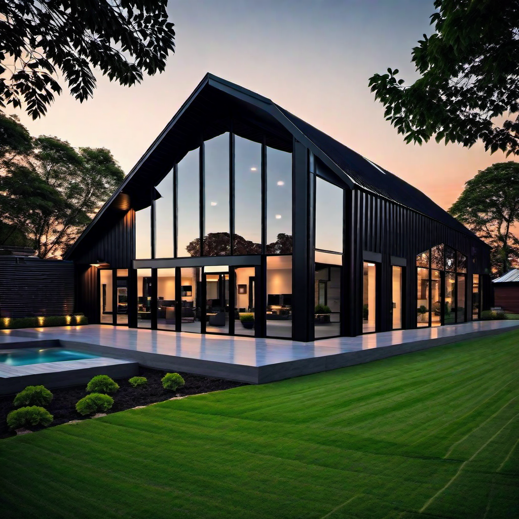 Contemporary Flair: Minimalist Design in Modern Barndominiums