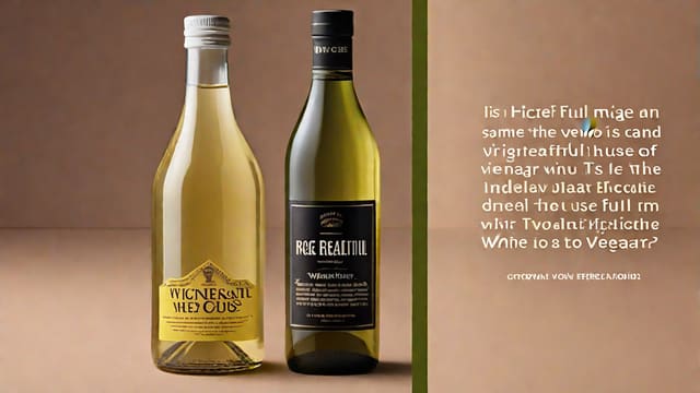 Is Rice Vinegar The Same As White Wine Vinegar