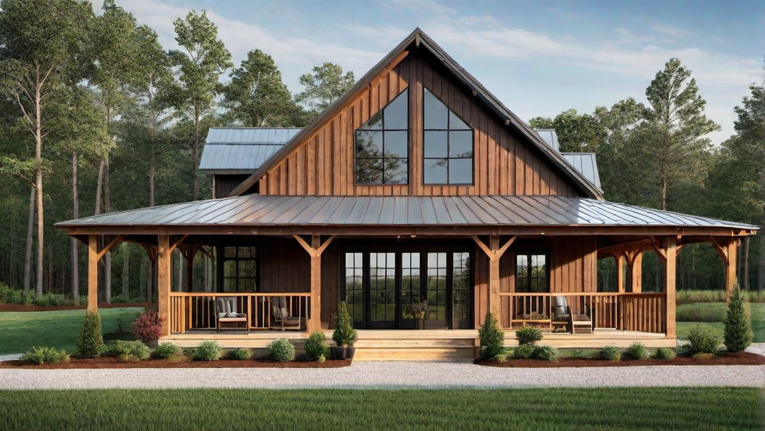 Country Living: Wrap-Around Porch and Gable Roof