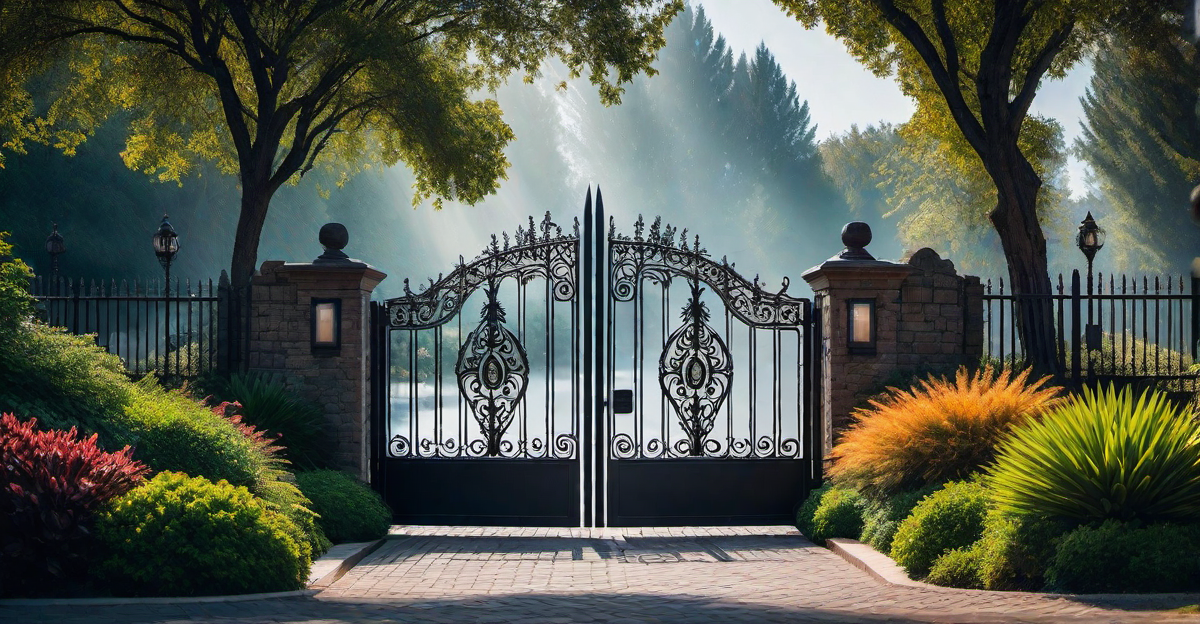 Artistic Touch: Sculptural Metal Gate Designs