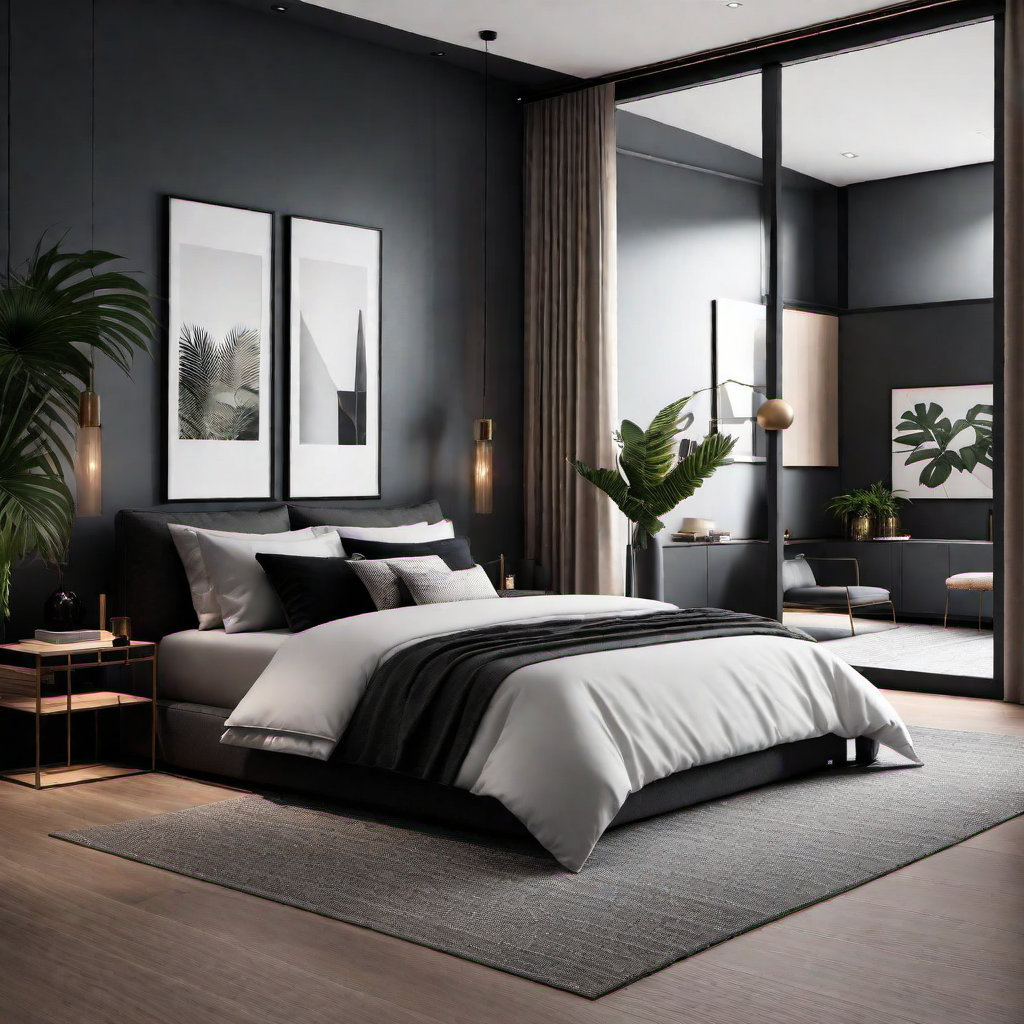 Modern Sanctuary: Moody Home Decor with Clean Lines