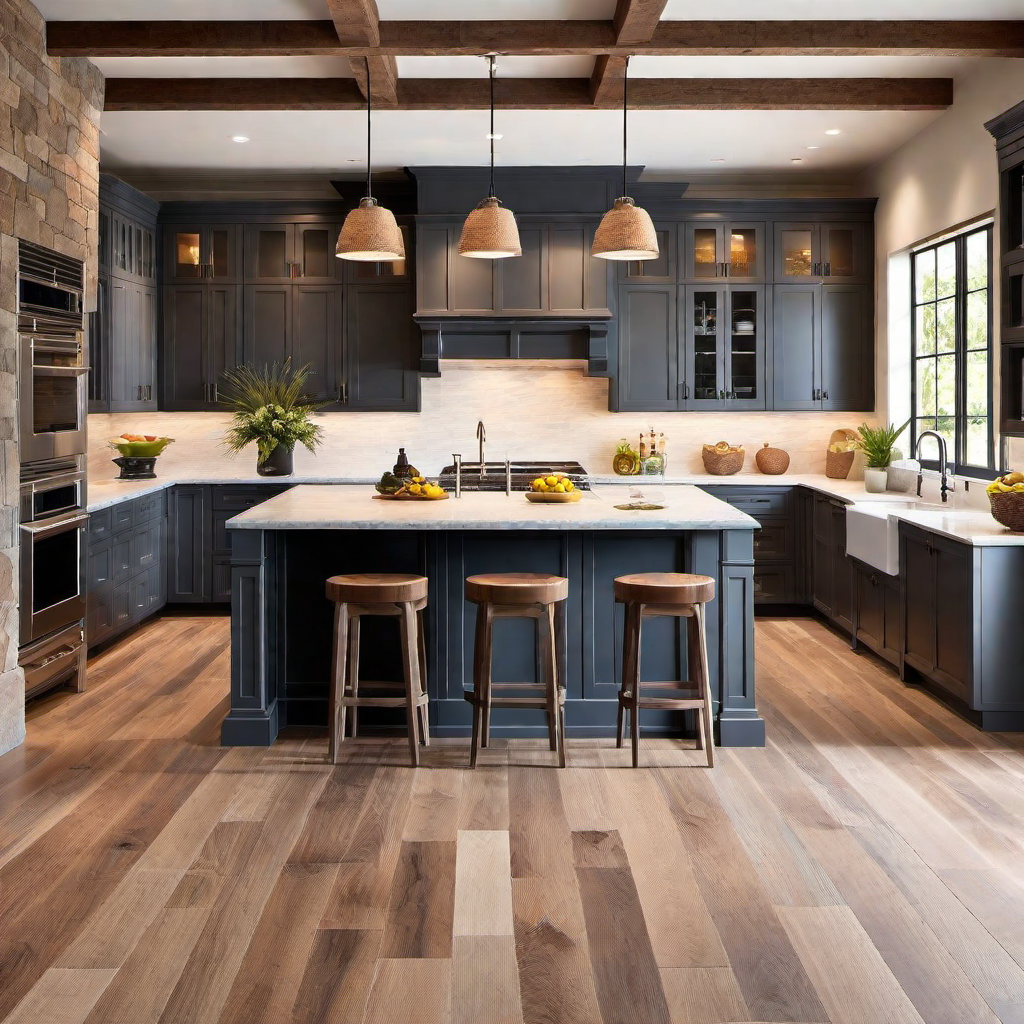 Rustic Flooring: Hardwood and Natural Stone Options