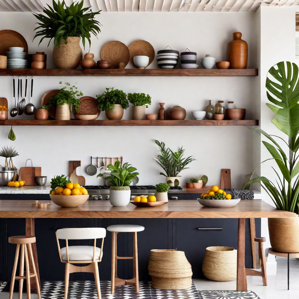 Bohemian Vibe: Eclectic Kitchen Decor