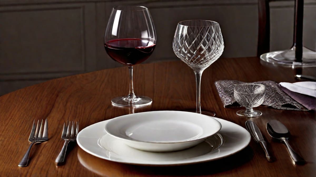 Where To Put The Wine Glass On The Table