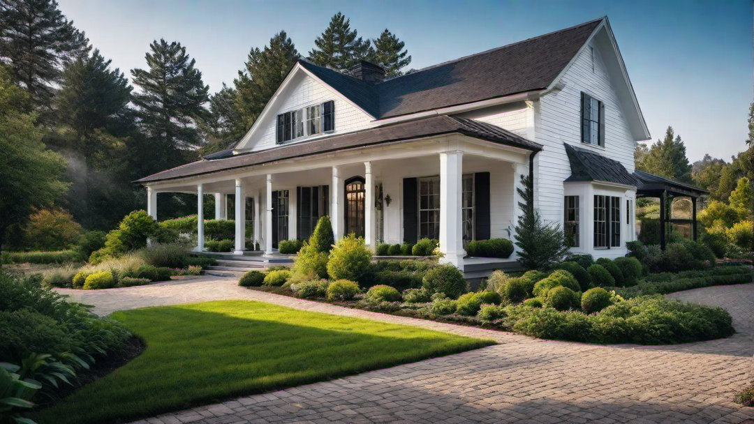 Farmhouse with Single-story Design and Front Gable