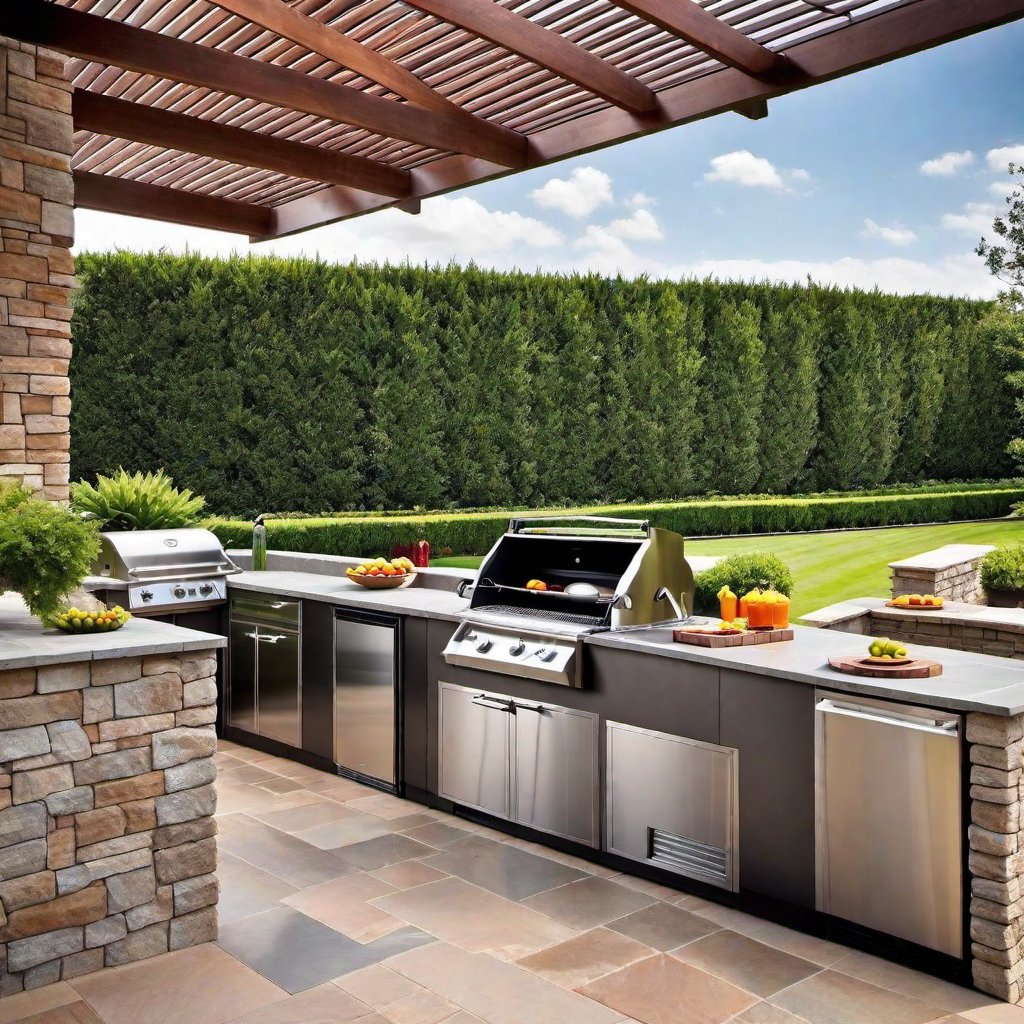 L-Shaped Outdoor Kitchen Layouts: Optimal Flow and Organization