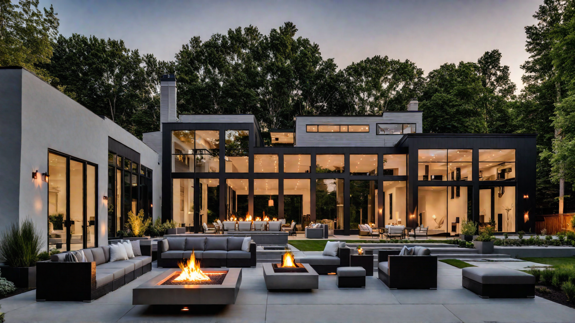 Contemporary Living: Modern Architecture with Patio