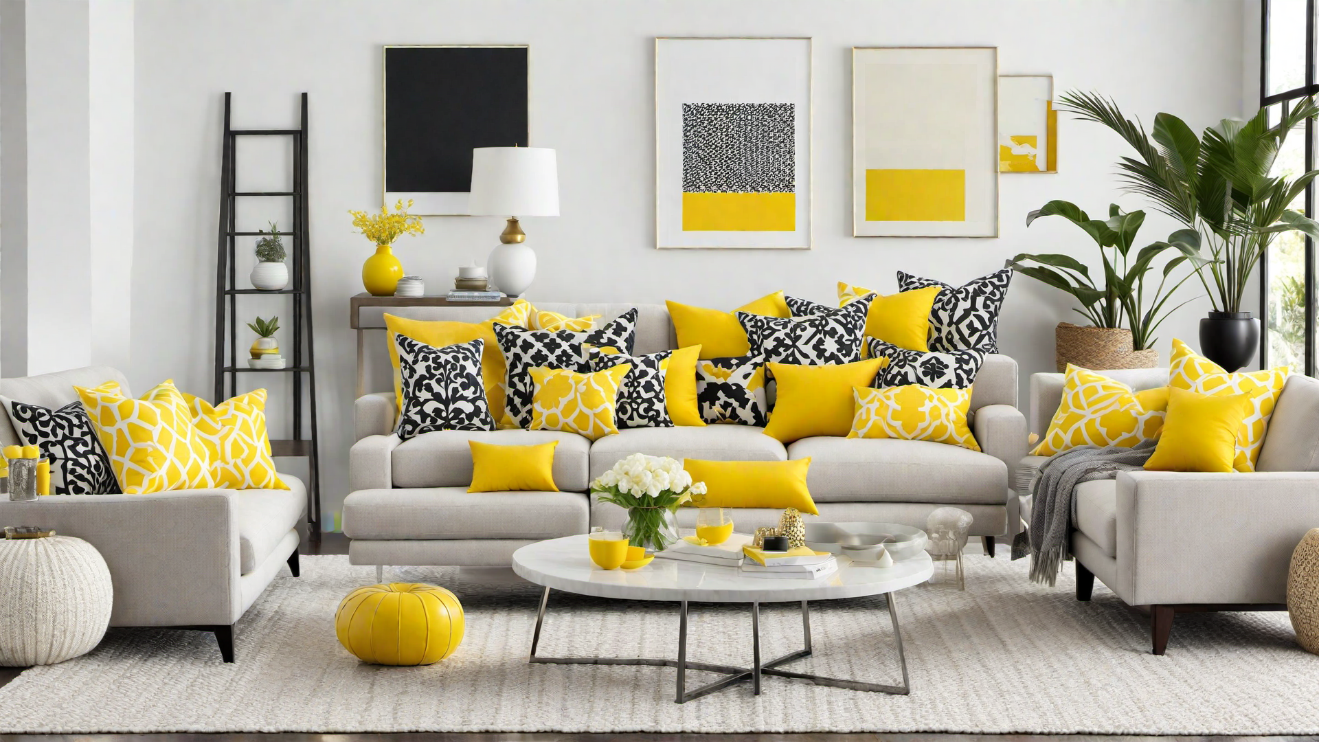 Buttercup Bliss: Yellow Throw Pillows for a Pop of Color