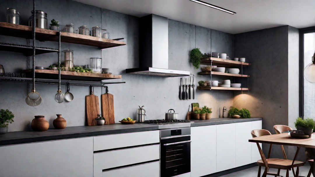 Open Shelving for Displaying Kitchen Essentials