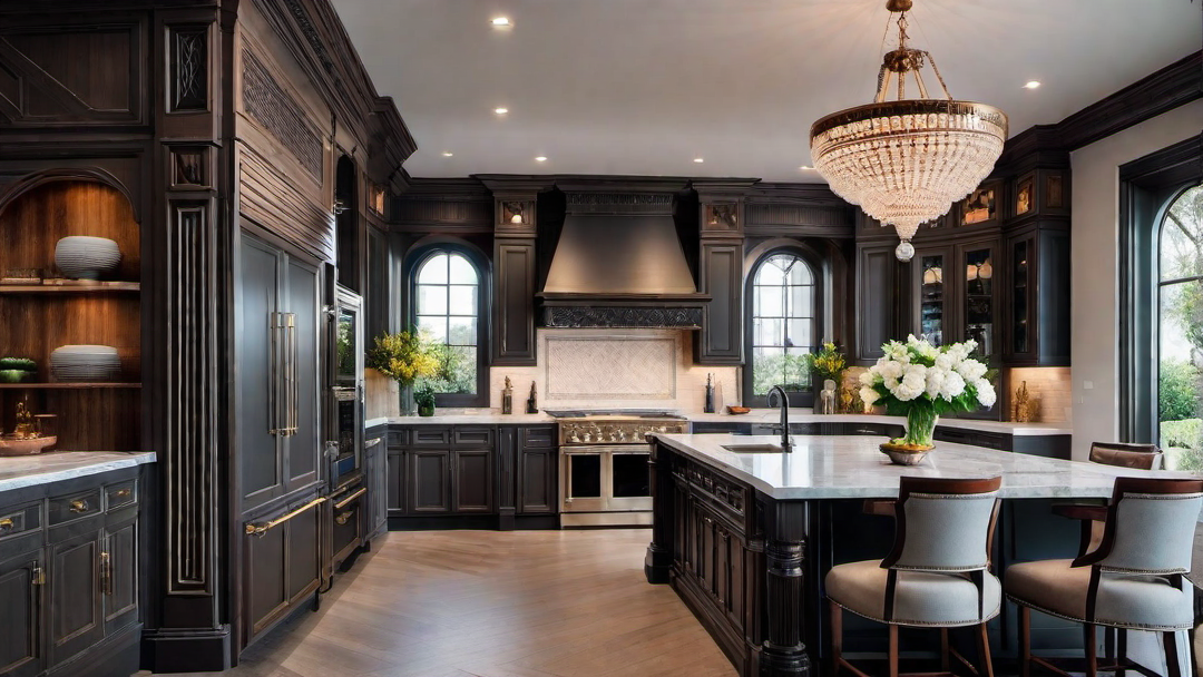 Grandeur in Details: Ornate Traditional Kitchen Design