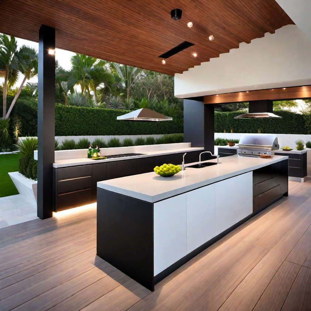 Contemporary Outdoor Kitchen Designs: Sleek and Modern Concepts