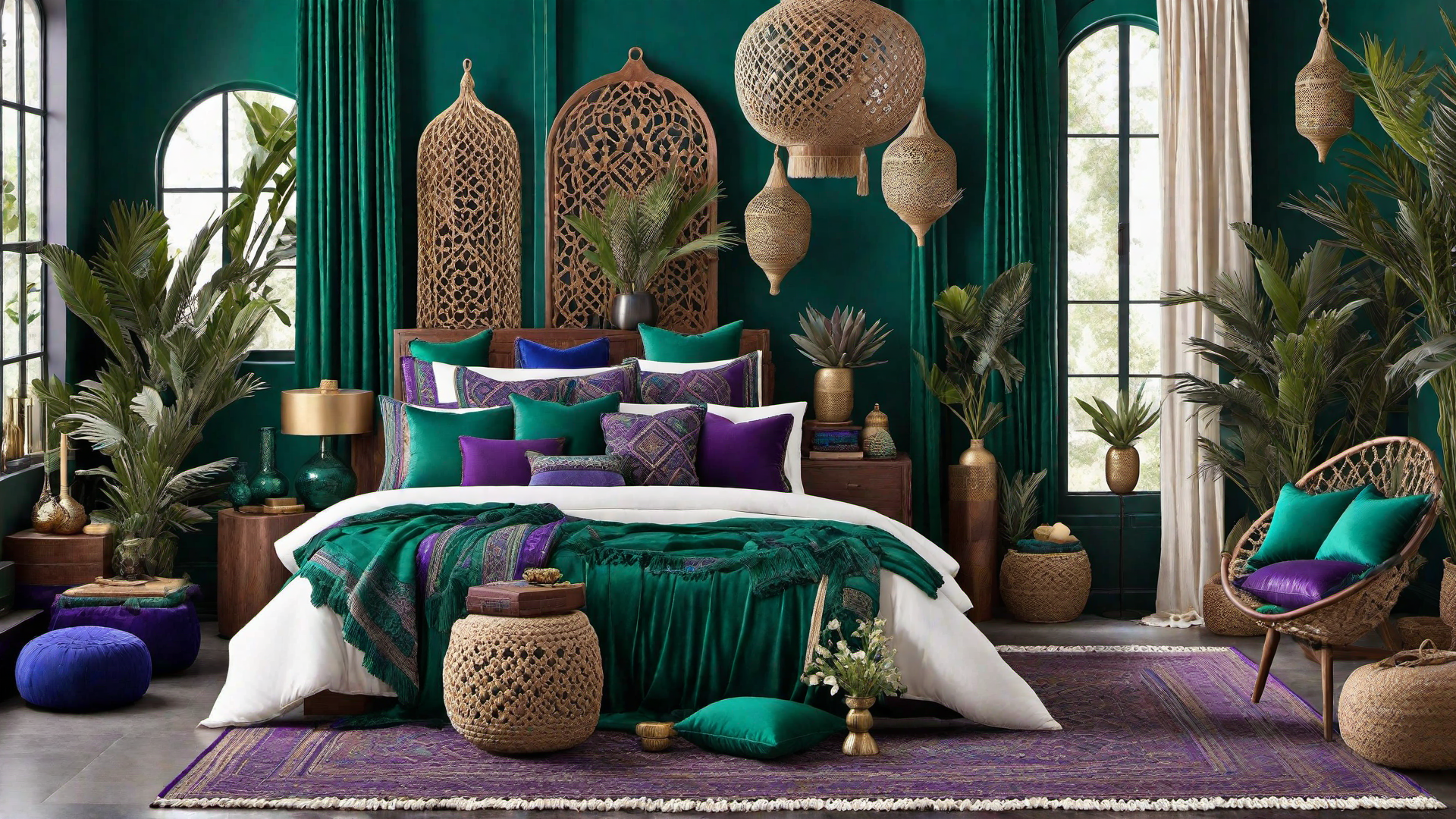Jewel Tones: Rich Colors in Boho Design