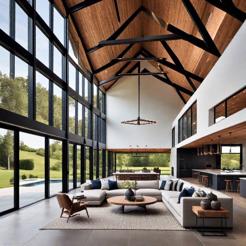 Geometric Shapes and Angles: Contemporary Design in Modern Barn Houses
